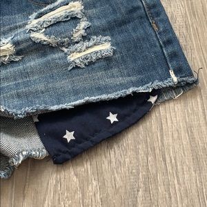 YMI Shorts - American flag blue jean shorts YMI Shorts - American flag blue jean shorts